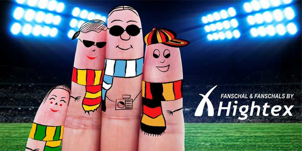 Schal mit Logo vom Fanschal Hersteller - Fanschalstrickerei